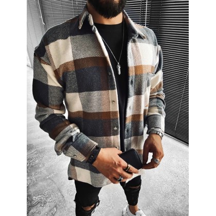 Casual Fashion Check Texture Jacket