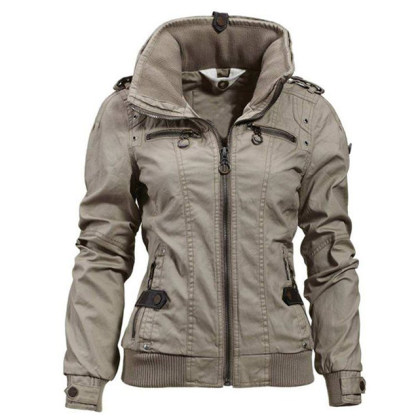 Womens outdoor windproof and waterproof jacket
