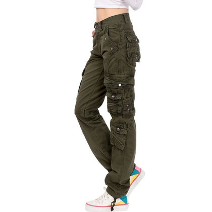 Womens wear-resistant outdoor tactical pants