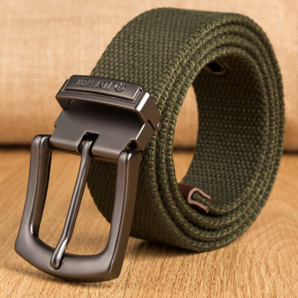 Cinturón De Lona Gruesa Para Hombre Al Aire Libre