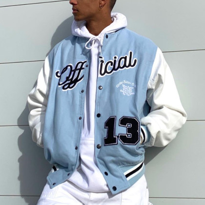 Lässige Herren Monogramm Jacke