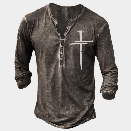 Mens outdoor fitness running long sleeve T-shirt
