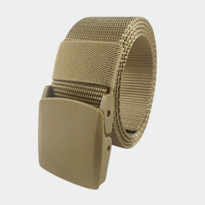 Cinturón táctico de nailon con hebilla de plástico, cinturón de entrenamiento militar de lona hipoalergénica duradera de secado rápido para hombres