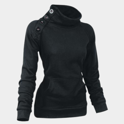 Womens windproof outdoor solid color sweatshirt