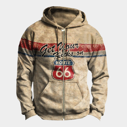 Men's Outdoor Tactical Print Hooded Jacket
