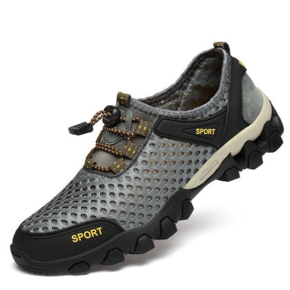 Summer men's shoes, mesh sports and leisure shoes, net shoes, anti-slip, not afraid to wear outdoor hiking hiking shoes, wading shoes