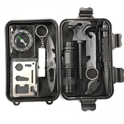 Travel Outdoor Multi-function Equipment Adventure Survival Kit - Blaroken.com 