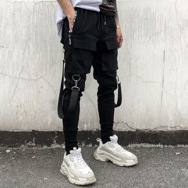 Functional Overalls Casual Loose Trousers