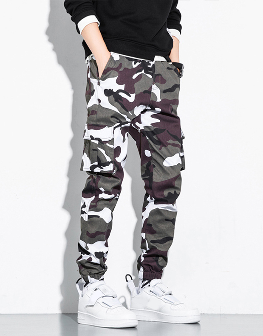 Camouflage Corset Cargo Pants
