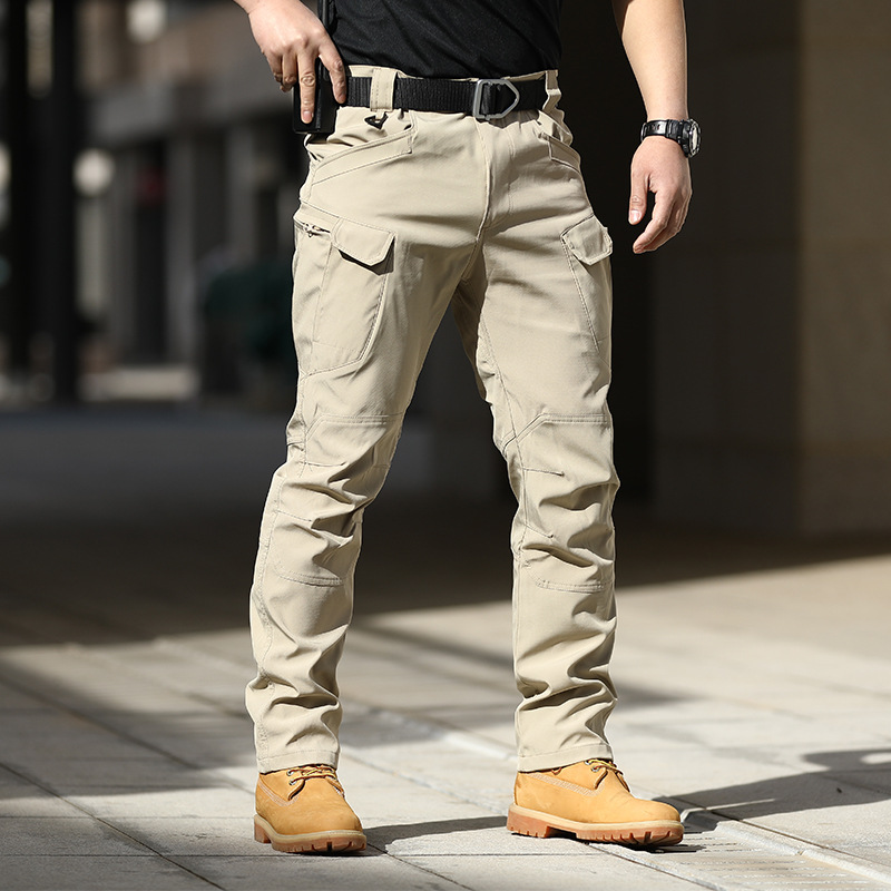 Men's Elastic Fabric Tear Resistant Tactical Multi Pocket Overalls - Blaroken.com 