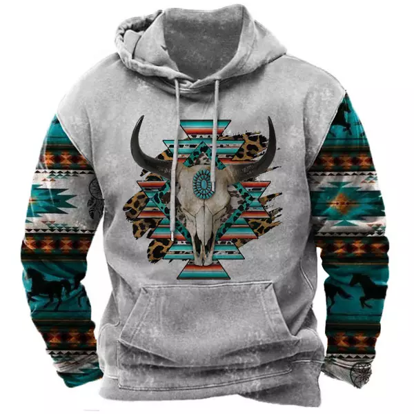 Men's Cowboy Hoodie - Blaroken.com 