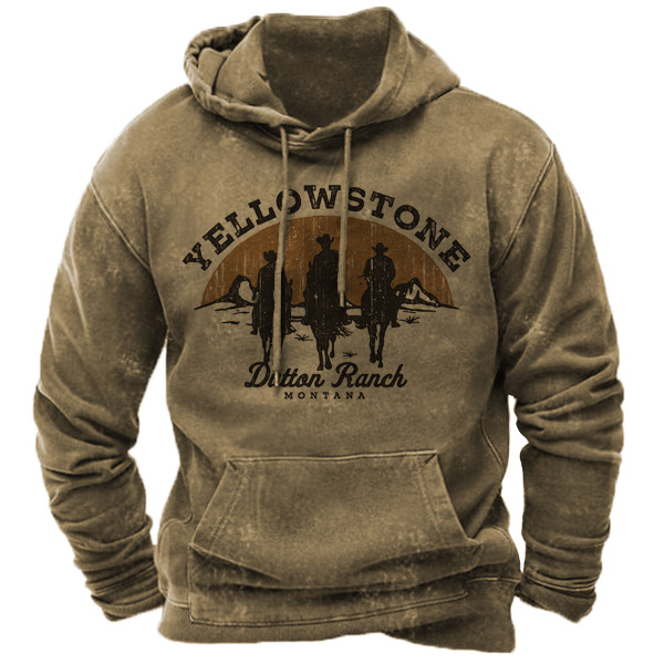 Yellowstone Riders Of Dutton Ranch Cowboy Men's Hoodie