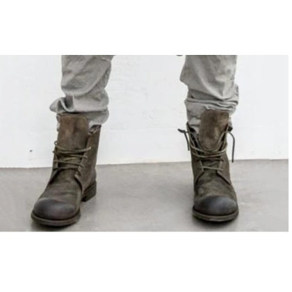 Men's Retro Tactical Leather Boots